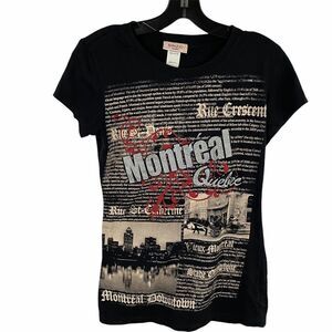 BABAZOO Canada Graphic Montreal Sparkle T-Shirt Size Large